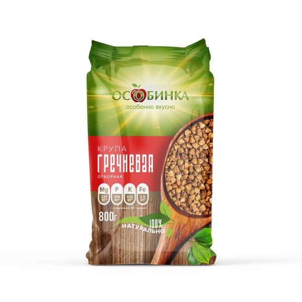 Упаковка Гречка_2 - аренда торгового знака Особинка